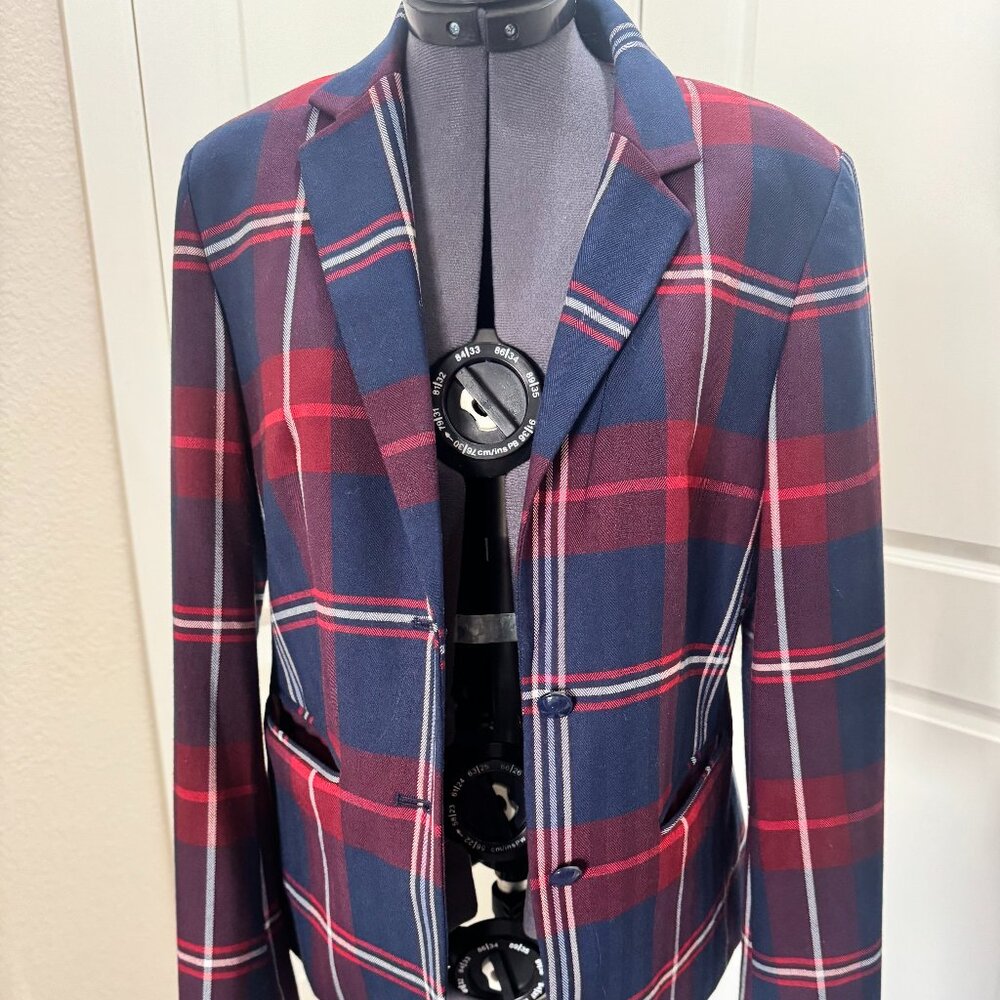 Tommy Hilfiger Women's Plaid Jacket - smoke free home size 6
